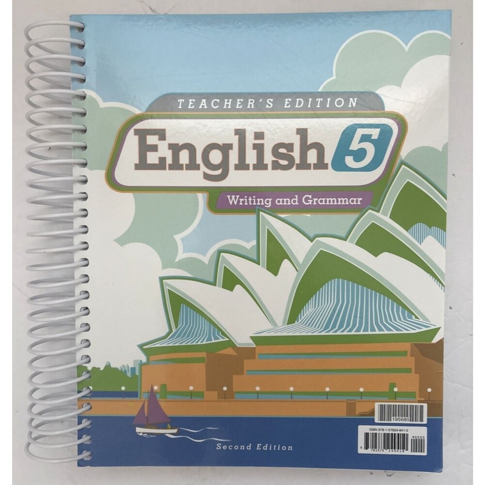 BJU Press English 5: Writing & Grammar Teacher's Edition 2nd Ed Spiral